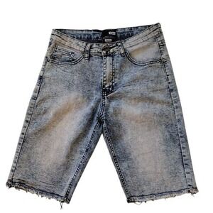 hype Jeans Shorts‎ Men's Size 30 Blue Denim Light Wash Five Pockets Cut Off